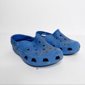 Crocs Classic Blue Rubber Slide On Mules Size 11 Little Boys